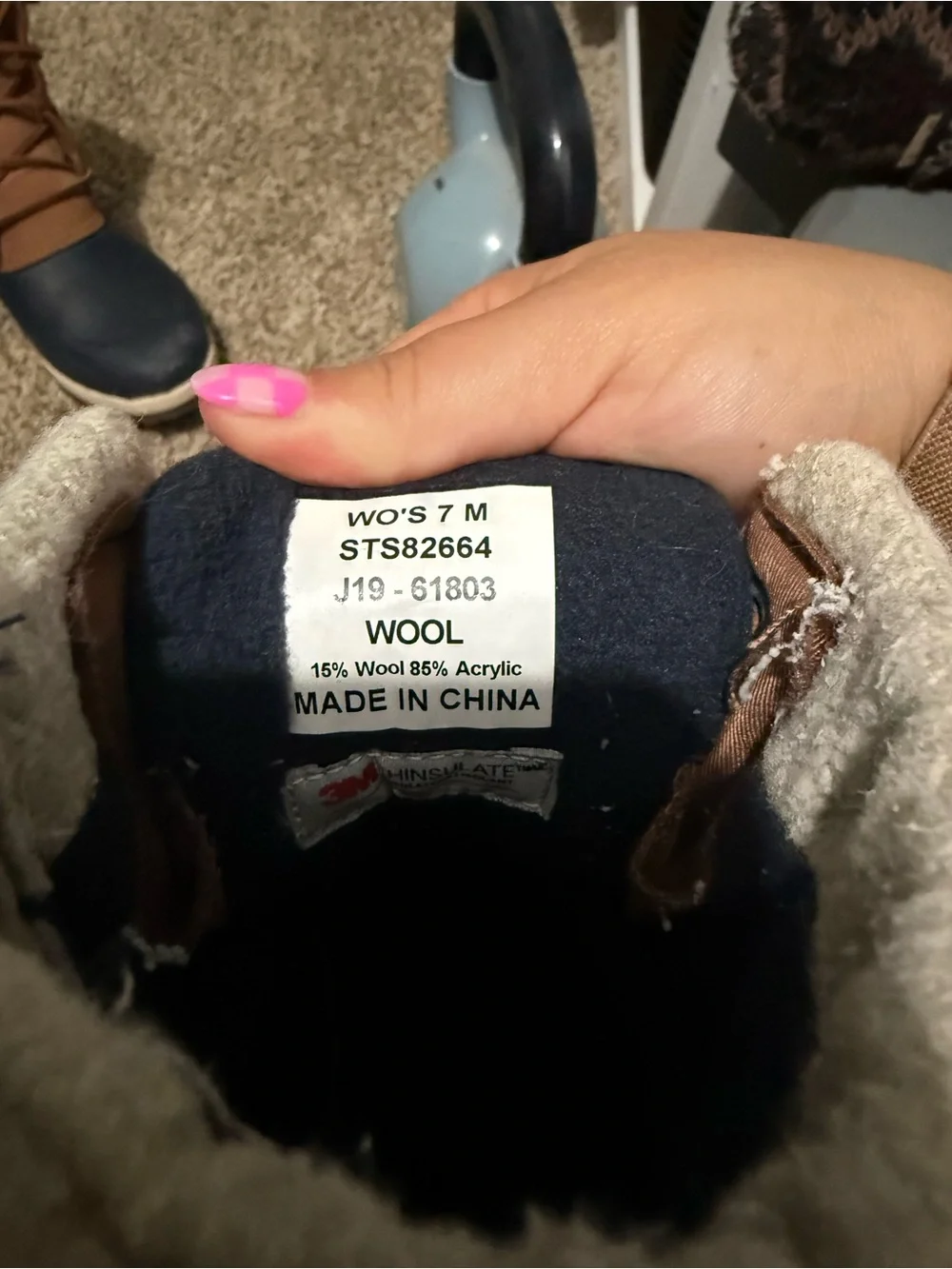Sperry Navy & Brown Waterproof Winter Boots